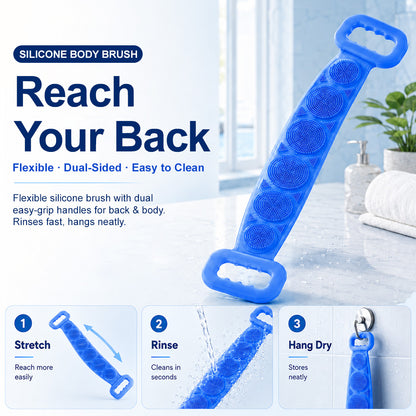 🔥Delqoria® Silicone Back & Body Scrubber