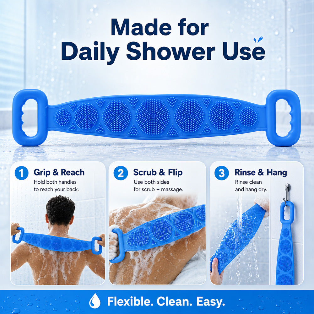 🔥Delqoria® Silicone Back & Body Scrubber