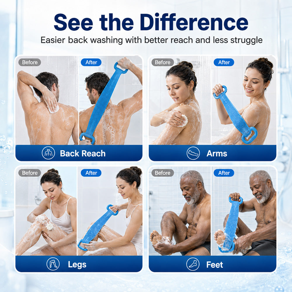 🔥Delqoria® Silicone Back & Body Scrubber