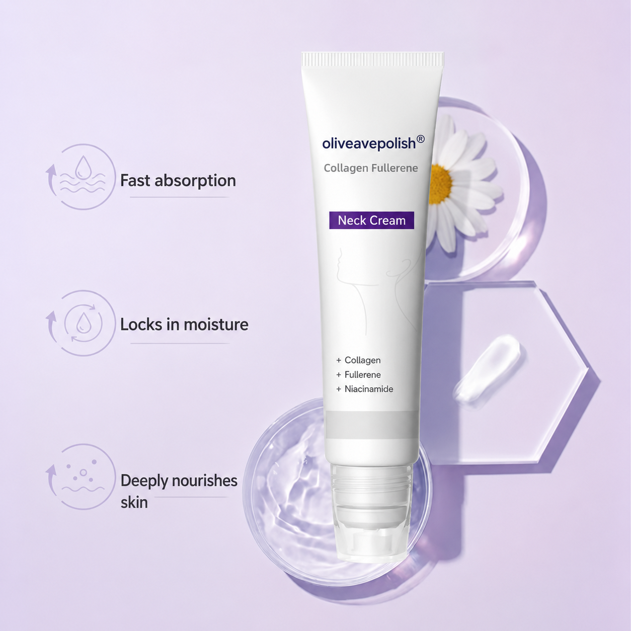 🦢 oliveavepolish® Neck & Chest Firming Roll-On Cream