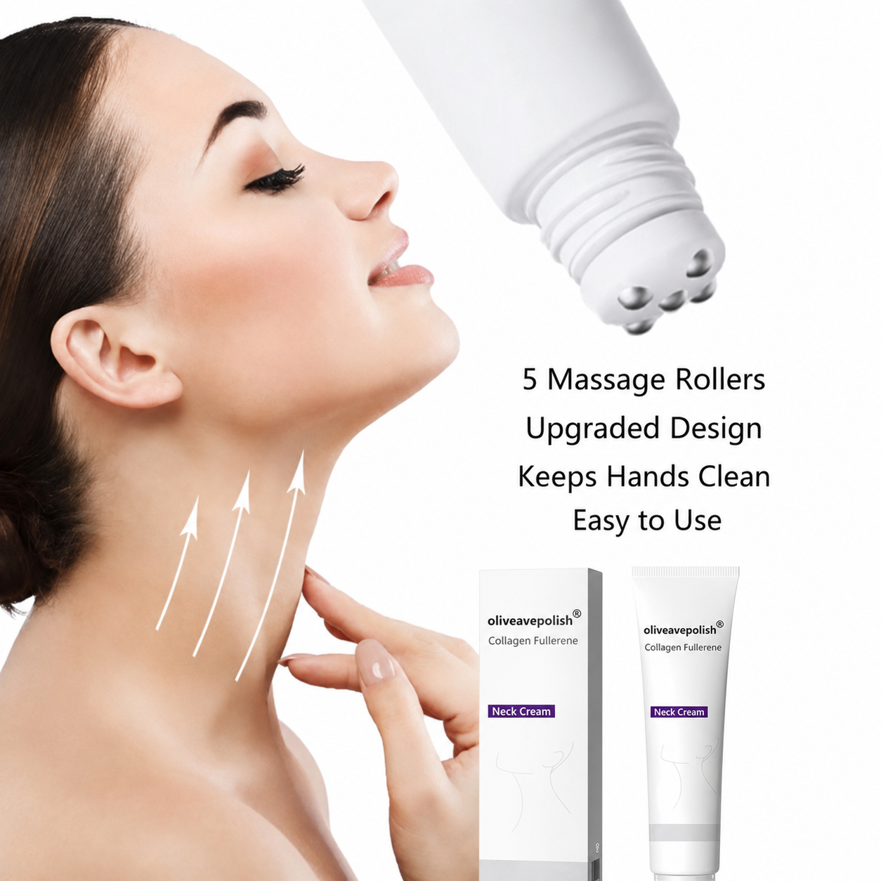 🦢 oliveavepolish® Neck & Chest Firming Roll-On Cream